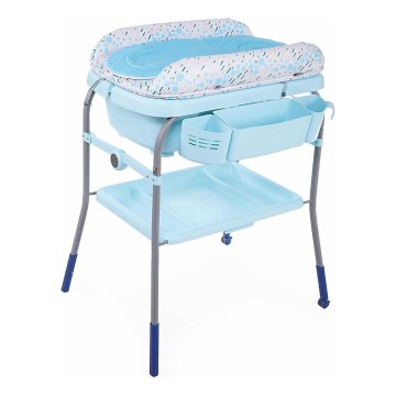 Chicco - Table à langer avec baignoire CUDDLE&BUBBLE bleu