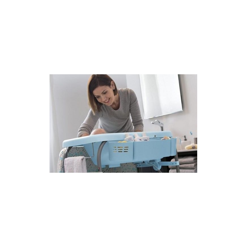 Chicco - Table à langer avec baignoire CUDDLE&BUBBLE bleu