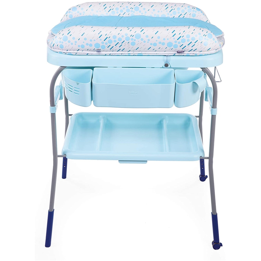 Chicco - Table à langer avec baignoire CUDDLE&BUBBLE bleu