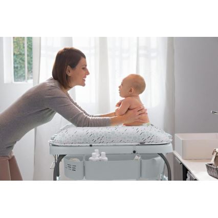 Chicco - Table à langer avec baignoire CUDDLE&BUBBLE gris