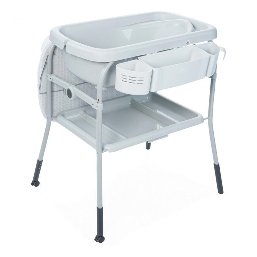 Chicco - Table à langer avec baignoire CUDDLE&BUBBLE gris