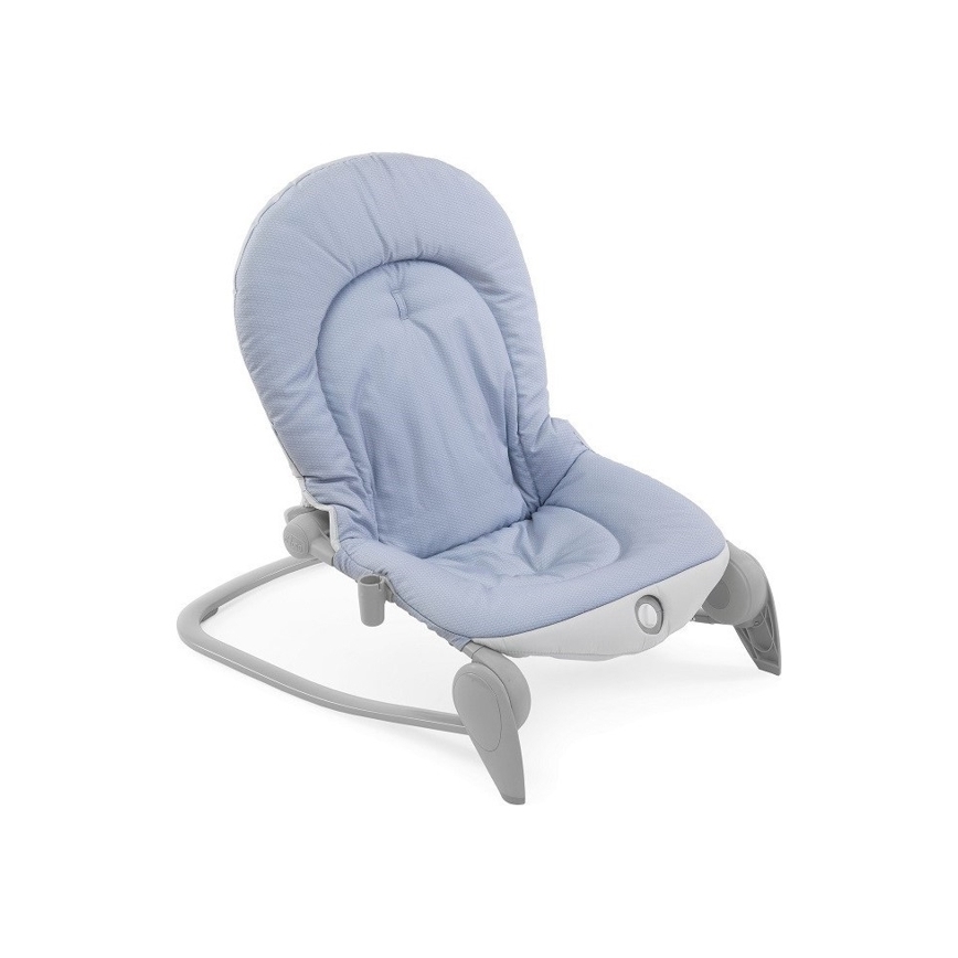 Chicco - Transat bébé vibrant avec mélodie BALLOON Dots 2xAA + 1xLR20 bleu