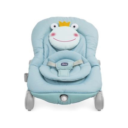Chicco - Transat bébé vibrant avec mélodie BALLOON Froggy 2xAA + 1xLR20 bleu