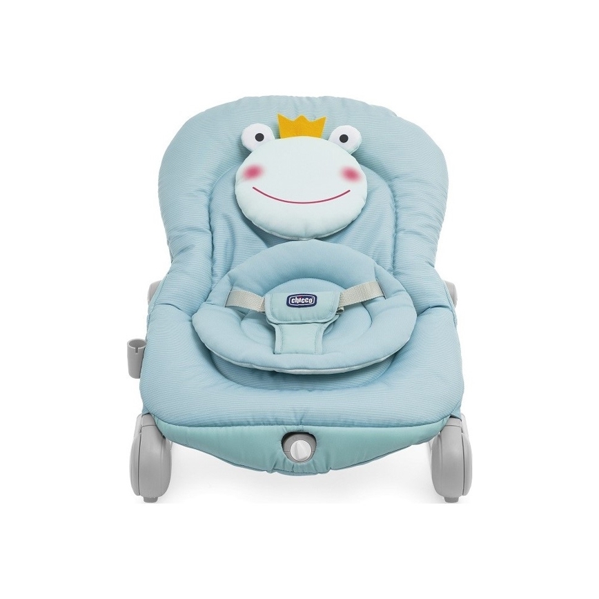 Chicco - Transat bébé vibrant avec mélodie BALLOON Froggy 2xAA + 1xLR20 bleu