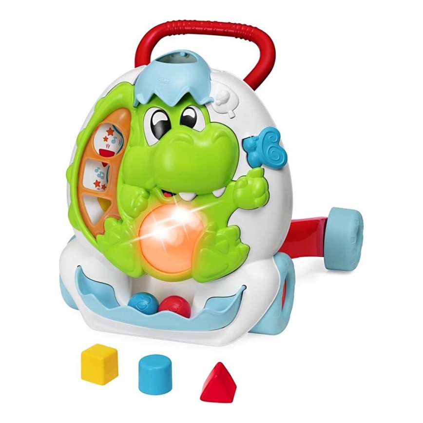 Chicco - Trotteur avec activités et zvukem 2en1 DINO 2xAA