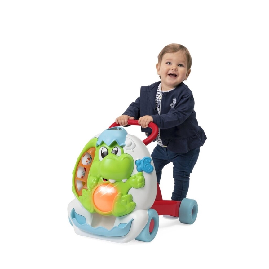 Chicco - Trotteur avec activités et zvukem 2en1 DINO 2xAA
