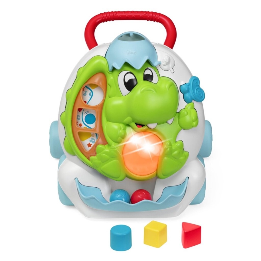 Chicco - Trotteur avec activités et zvukem 2en1 DINO 2xAA