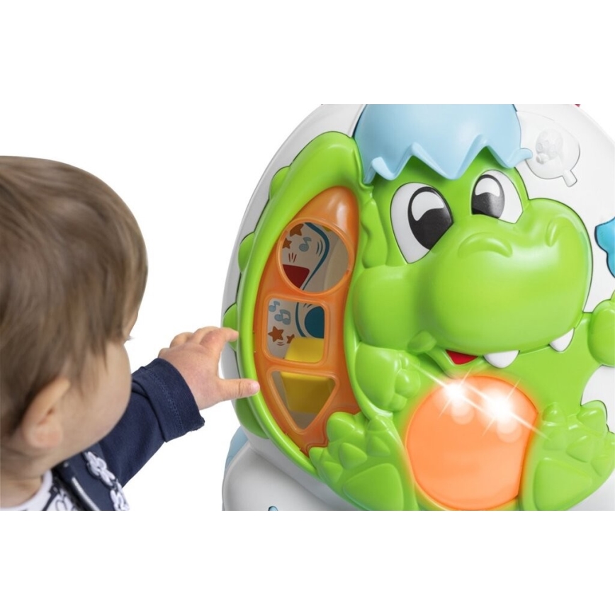 Chicco - Trotteur avec activités et zvukem 2en1 DINO 2xAA