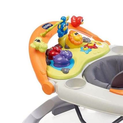 Chicco - Trotteur pour bébé WALKY TALKY 2xAA gris