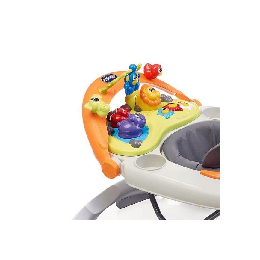 Chicco - Trotteur pour bébé WALKY TALKY 2xAA gris