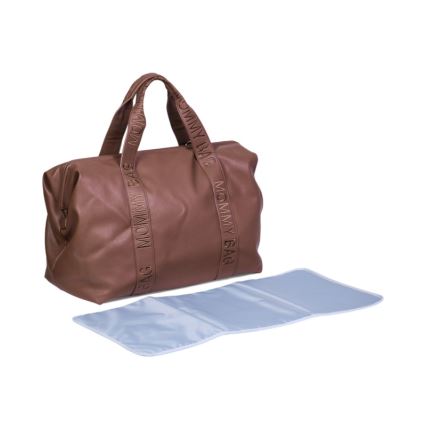 Childhome - Sac à langer MOMMY BAG LEATHER marron