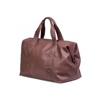 Childhome - Sac à langer MOMMY BAG LEATHER marron