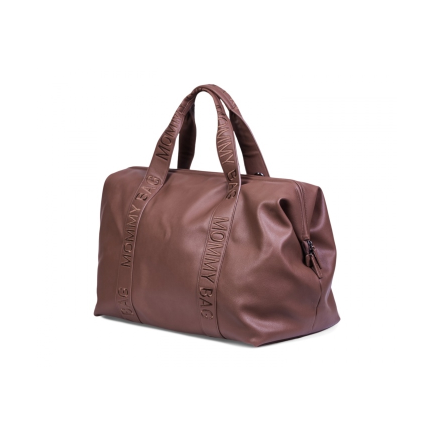 Childhome - Sac à langer MOMMY BAG LEATHER marron