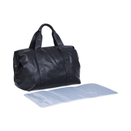 Childhome - Sac à langer MOMMY BAG LEATHER noir