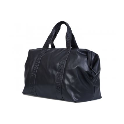 Childhome - Sac à langer MOMMY BAG LEATHER noir