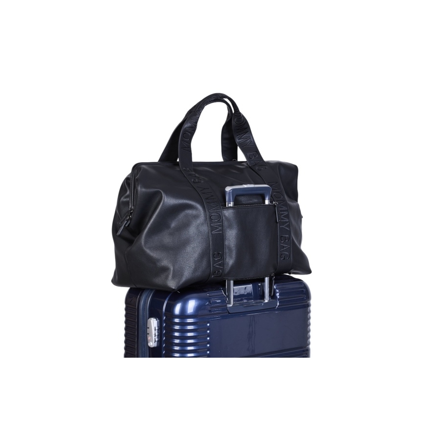 Childhome - Sac à langer MOMMY BAG LEATHER noir