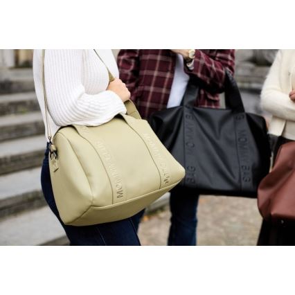 Childhome - Sac à langer MOMMY CLUB LEATHER beige