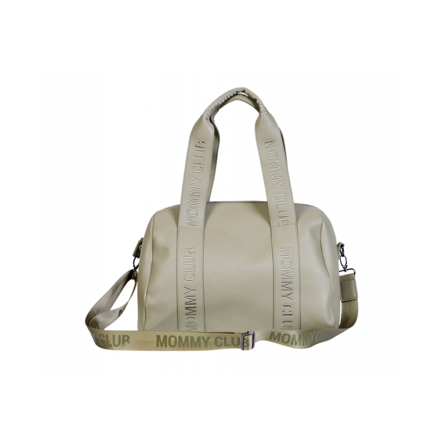 Childhome - Sac à langer MOMMY CLUB LEATHER beige