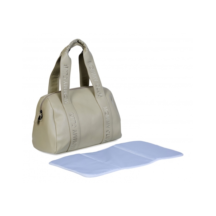 Childhome - Sac à langer MOMMY CLUB LEATHER beige