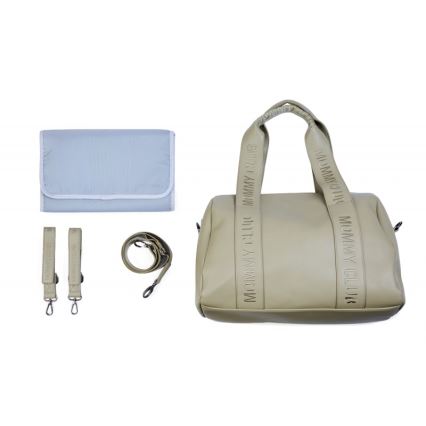 Childhome - Sac à langer MOMMY CLUB LEATHER beige