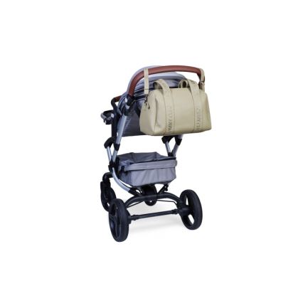 Childhome - Sac à langer MOMMY CLUB LEATHER beige