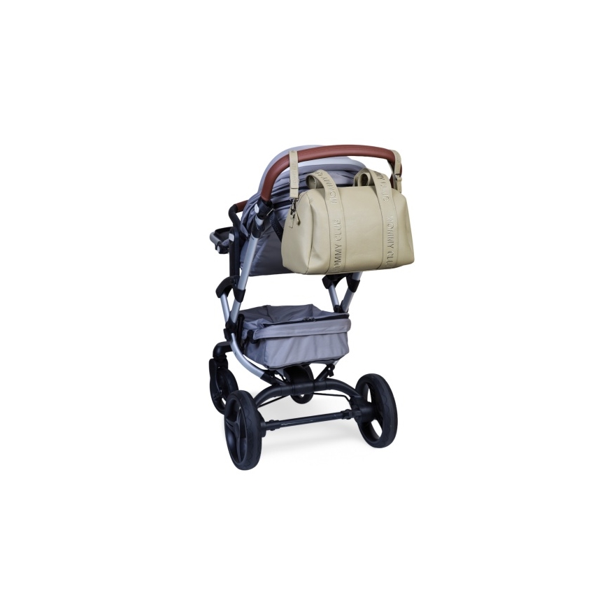 Childhome - Sac à langer MOMMY CLUB LEATHER beige