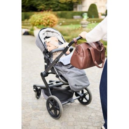 Childhome - Sac à langer MOMMY CLUB LEATHER marron