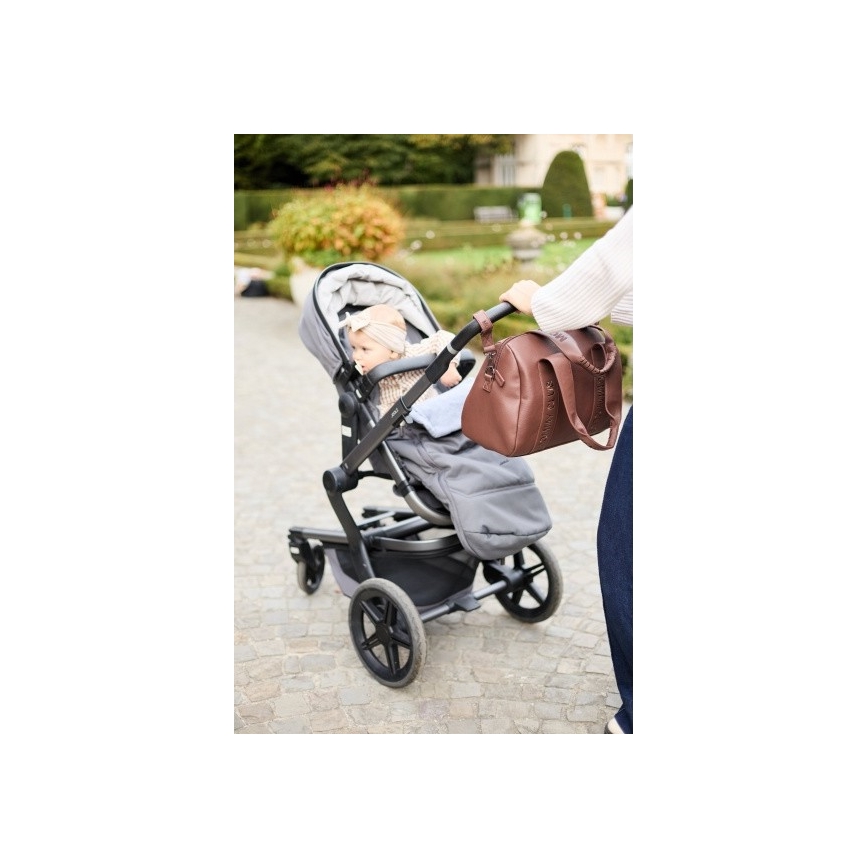 Childhome - Sac à langer MOMMY CLUB LEATHER marron