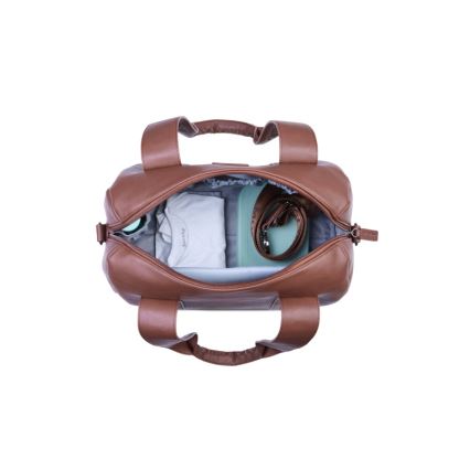 Childhome - Sac à langer MOMMY CLUB LEATHER marron