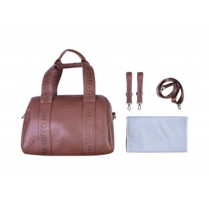 Childhome - Sac à langer MOMMY CLUB LEATHER marron