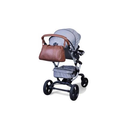 Childhome - Sac à langer MOMMY CLUB LEATHER marron