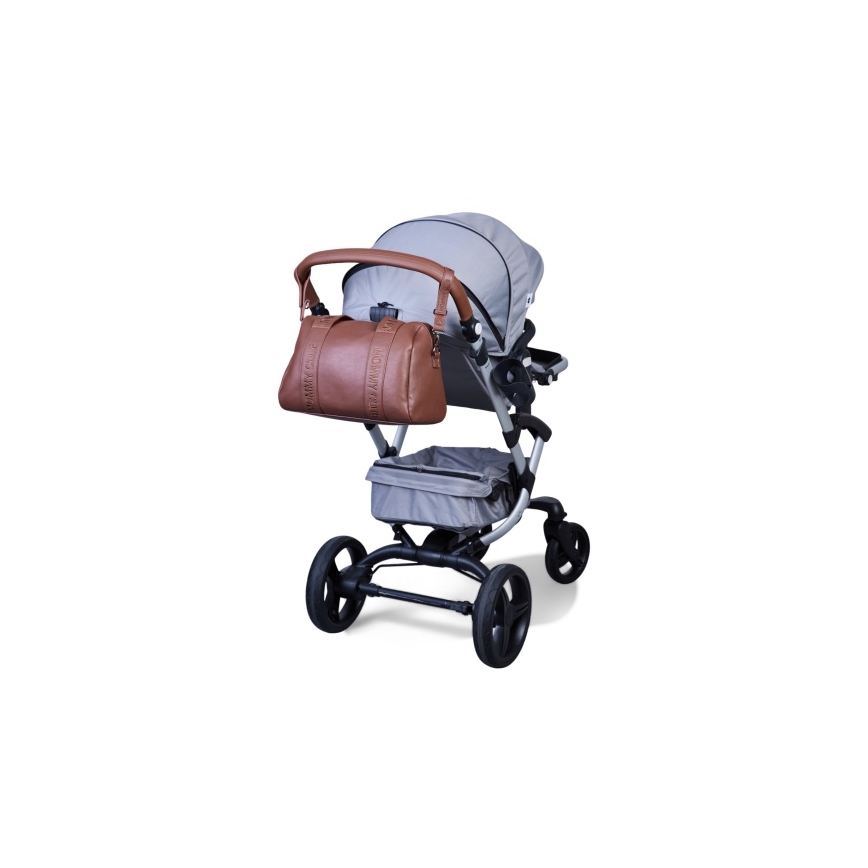 Childhome - Sac à langer MOMMY CLUB LEATHER marron