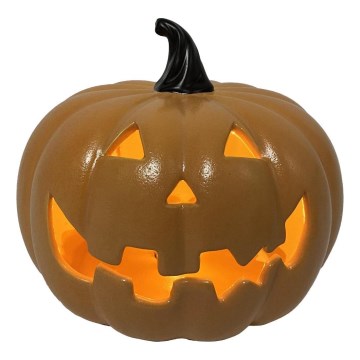 Citrouille en céramique HALLOWEEN LED/3xLR44/blanc chaud