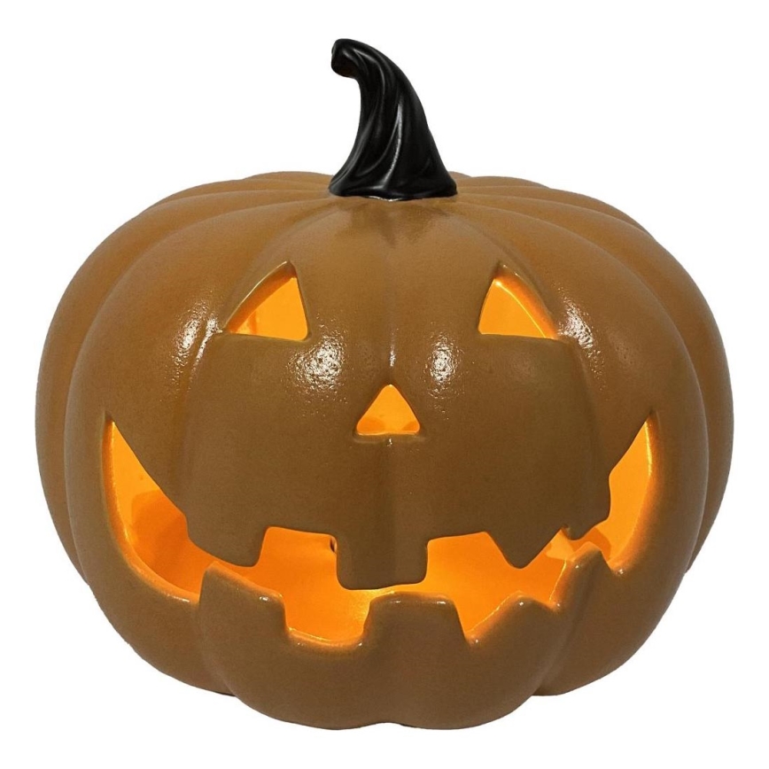 Citrouille en céramique HALLOWEEN LED/3xLR44/blanc chaud