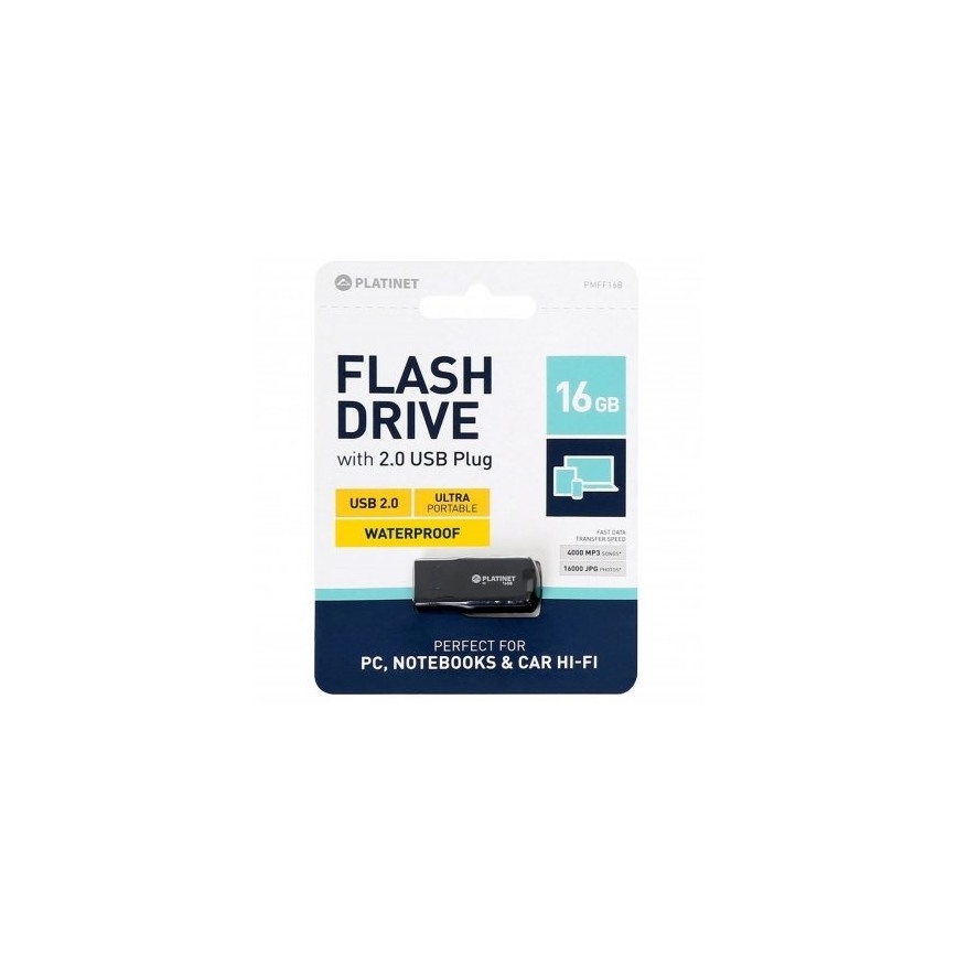 Clé USB Flash résistante à l'eau 64GB noire