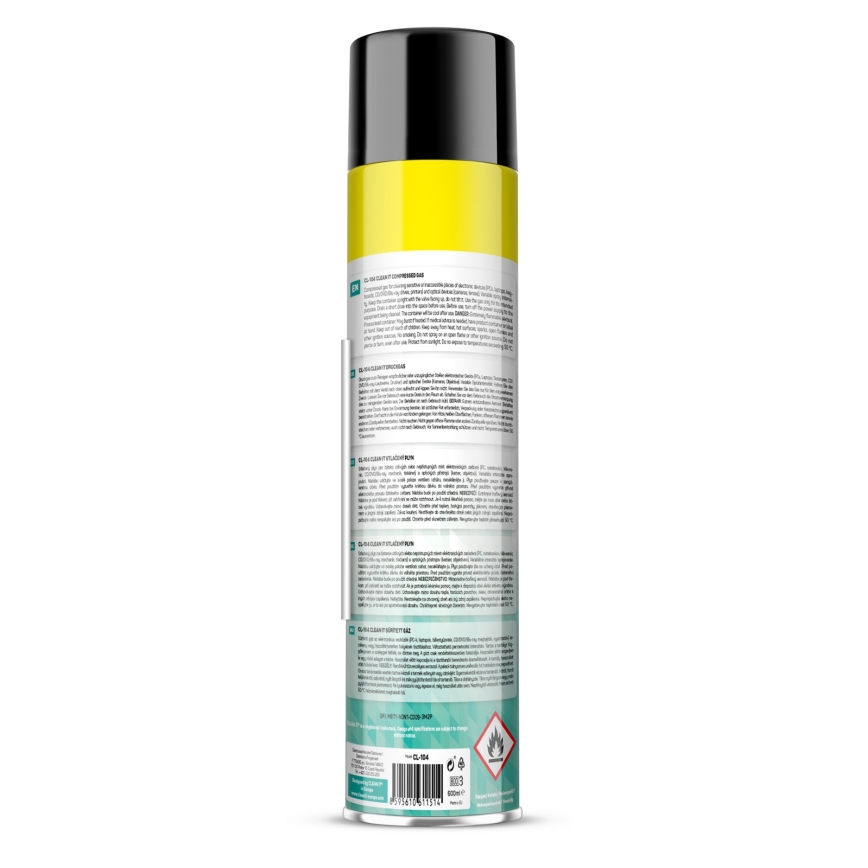 CLEAN IT CL-104 - Air comprimé pour le nettoyage d'appareils électroniques 600 mm