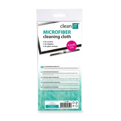 CLEAN IT CL-700 - Chiffon de nettoyage en microfibre 40x42 cm bleu