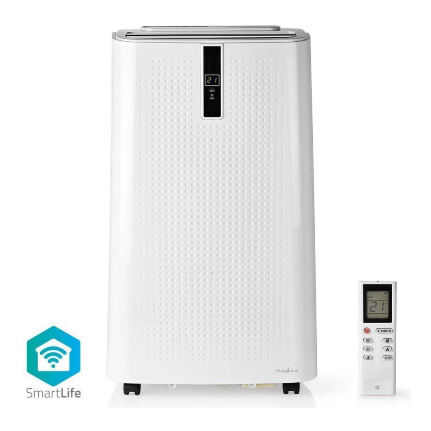 Climatiseur mobile connecté 3en1 incluant les accessoires complets 1357W/230V 12000 BTU Wi-Fi + télécommande.