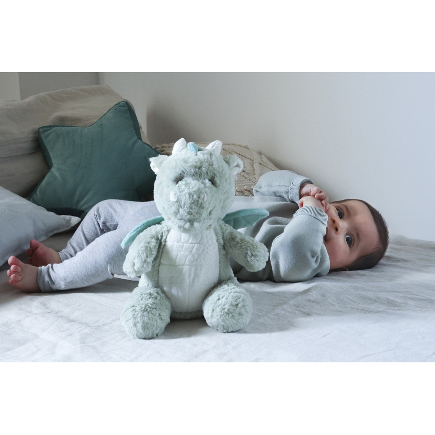 Cloud B - Doudou dragon avec mélodie et lumière + USB