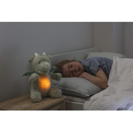Cloud B - Doudou dragon avec mélodie et lumière + USB