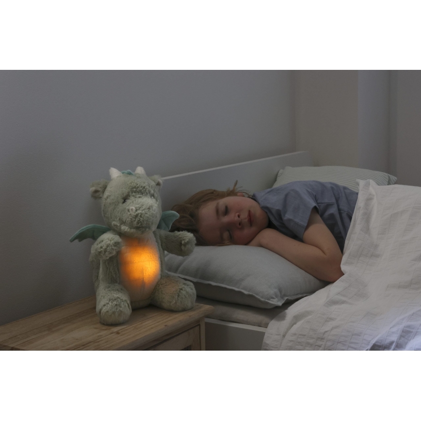 Cloud B - Doudou dragon avec mélodie et lumière + USB