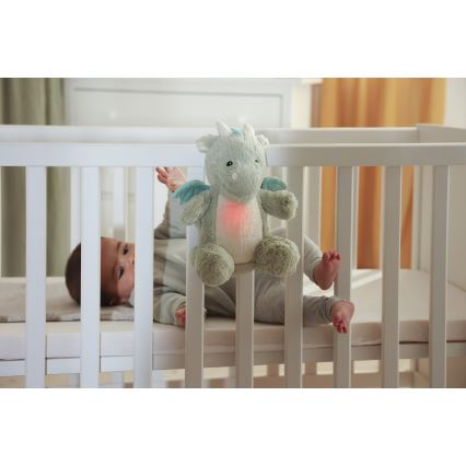 Cloud B - Doudou dragon avec mélodie et lumière + USB