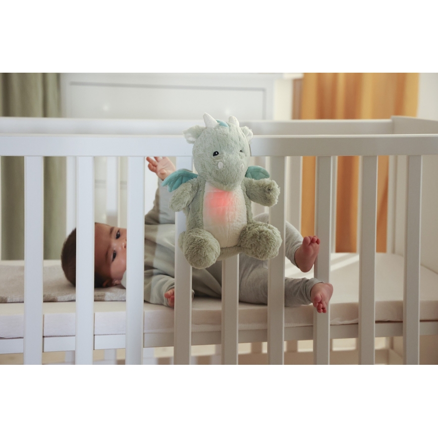 Cloud B - Doudou dragon avec mélodie et lumière + USB