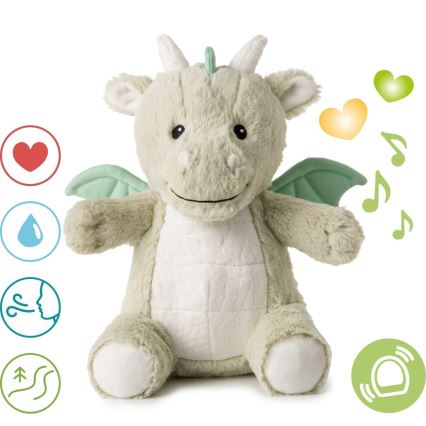 Cloud B - Doudou dragon avec mélodie et lumière + USB
