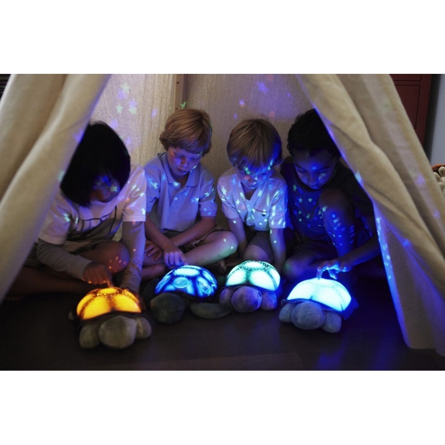 Cloud B - Veilleuse enfant avec un projecteur 3xAA tortue bleu