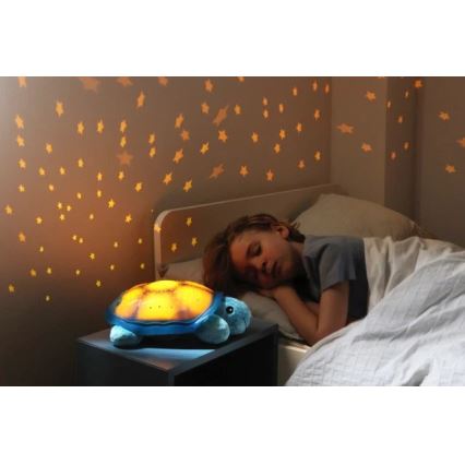 Cloud B - Veilleuse enfant avec un projecteur 3xAA tortue bleu