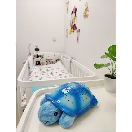 Cloud B - Veilleuse enfant avec un projecteur 3xAA tortue bleu