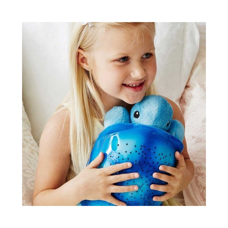 Cloud B - Veilleuse enfant avec un projecteur 3xAA tortue bleu