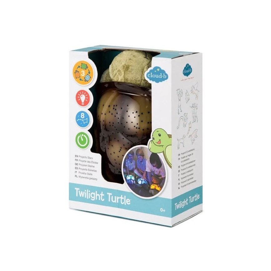 Cloud B - Veilleuse enfant avec un projecteur 3xAA tortue vert