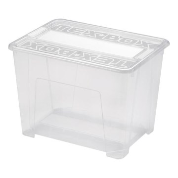 Coffre de rangement TEX BOX 21 l transparent